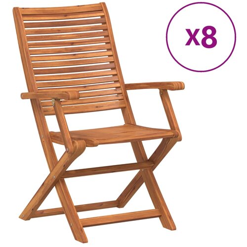 vidaXL Sklopive vrtne stolice 8 kom 57x66x95 cm od drva bagrema Cijene