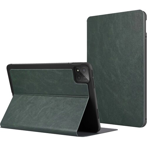 AVIZAR Preklopna torbica z učinkom usnja in stojalom &ndash; Xiaomi Pad 8 / Pad 8 Pro, Temno zelena, (5000274156) Cene