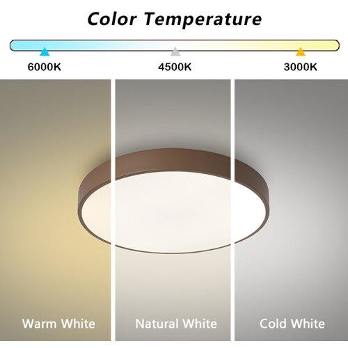  Brilagi - LED prigu&amp;scaron;iva stropno svetlo POOL LED/48W/230V 3000-6000K 40 cm braon+daljinski upravljač Slike