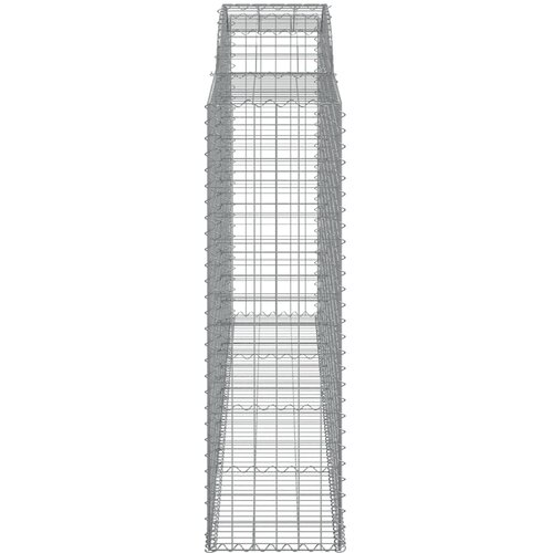  Lučne gabionske ko&amp;scaron;are 4 kom 300x50x160/180cm pocinčano željezo Slike