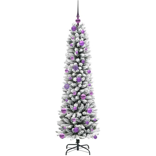  Umjetno božićno drvce Bijela 150 cm PVC i Metal i Plastika Slike