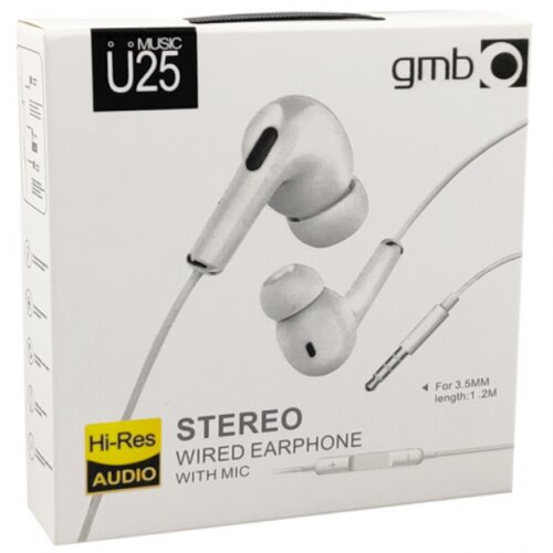 Gembird U25 MP3 slušalice sa mikrofonom + volume kontrol 1x 3,5mm anc Slike