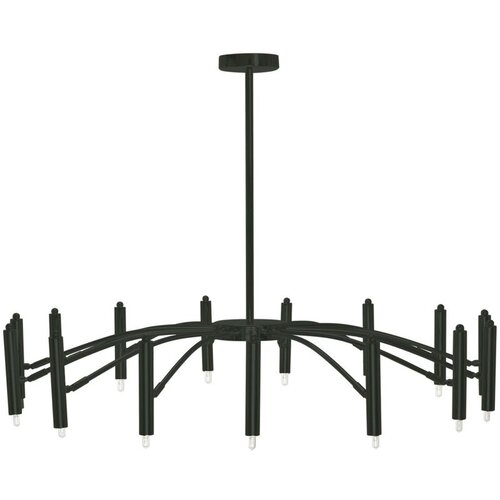 Toolight stropna svjetiljka sa staklenom kuglom APP1196-15CP black Slike