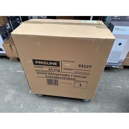 Proline Kolica za alat 33127, 7 pregrada, 790x490x1010mm, Crna Slike