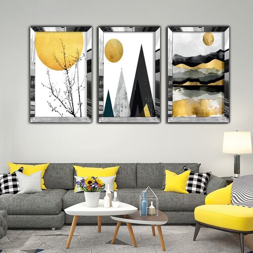 Wallity Zidna slika Huhu401, 40x60 cm, 3 dijela Cene