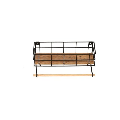 Hanah home gwen oakblack wall shelf Cene