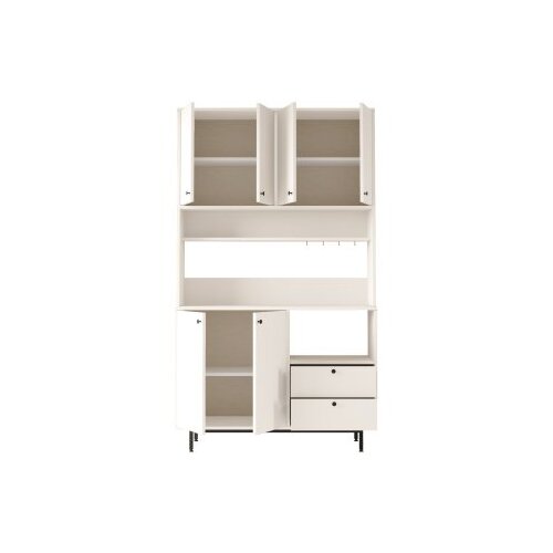Hanah home RE7-W white multi purpose cabinet Slike