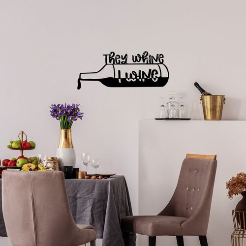 Wallity Zidna dekoracija They Whine I Wine, 67x28cm, Crna Slike