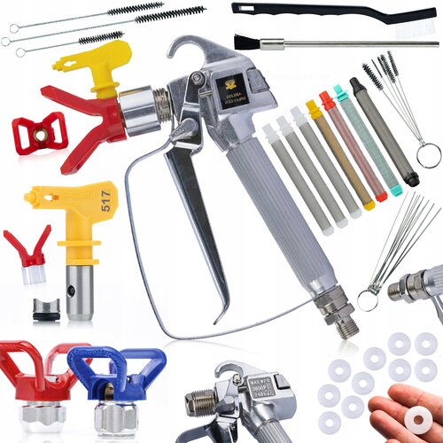 Rosfix SET BRIZGALNA PI&Scaron;TOLA Z GLAVO 517 &ndash; 248 BAR, 7/8", 17V1 ČISTILNI SET, FILTRI 30&ndash;200 MESH | 1/4" PRIKLJUČEK, (5000036452) Cene
