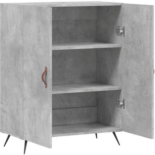  Komoda siva boja betona 69,5x34x90 cm od konstruiranog drva Slike