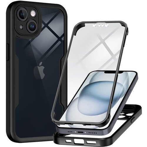 Techsuit ColorVerse 360 ​​Series obostrana za&scaron;titna maska za iPhone 14 &ndash; crna Cijene