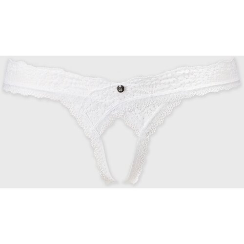Obsessive Heavenlly Crotchless Thong White XL/XXL Slike