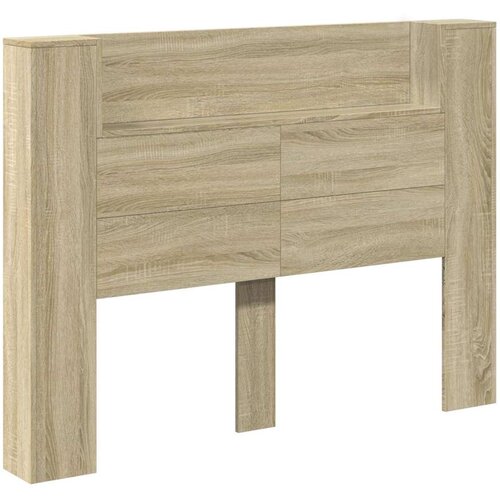  Krevetna ploča s LED-om s policom Sonoma 140 x 16 5 x 103 5 cm - sonoma hrast 140 cm Slike