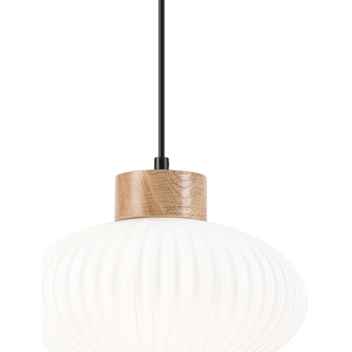  Visilica na sajli HARMONY 1xE27/15W/230V prečnik 25 cm bela/hrast Slike