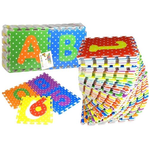  Otro&amp;scaron;ka igrača za igro na tleh iz pene - Puzzli abecede in &amp;scaron;tevilk Slike