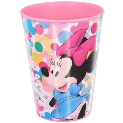 NOBRAND Minnie Mouse, Kozarec 430ml za Večkratno Uporabo iz Plastike brez BPA, Modro / Roza, (5000071311) Cene