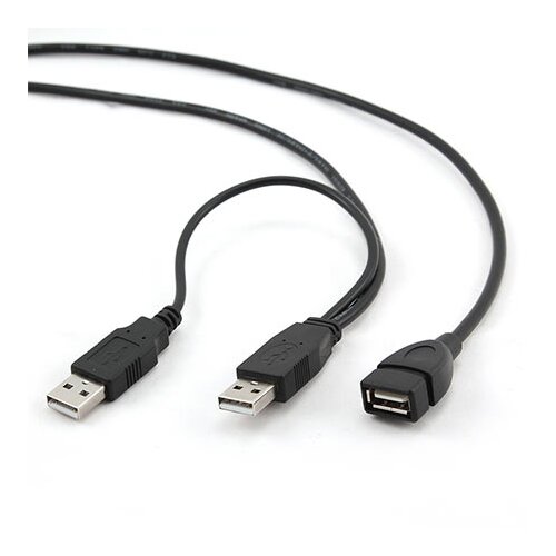  2,0 DUAL kabal GEMBIRD A-plug A-socket, 1m, CCP-22-AMAF-3 Slike