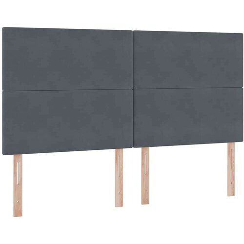  Krevet s od storage s madracem Tamno siva 200 x 200 cm Bar&amp;scaron;un - Tamno siva 200 x 200 cm Gladak dizajn Slike