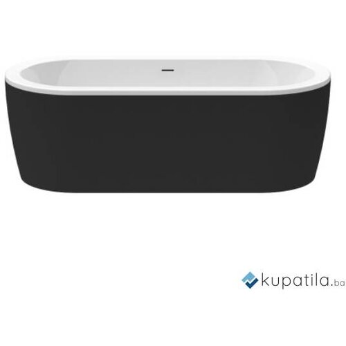  Kada akrilna SLIM CENTRAL XS 160&times;75 dm sa crnom mat oblogom AQUAESTIL Cijene