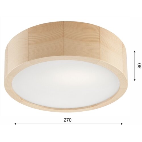  Kupatilsko plafonsko svetlo NATURAL 2xE27/15W/230V IP54 od borovine, prečnik 27 cm Slike
