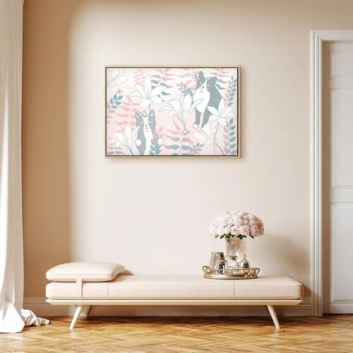  Slika - Cat Matters (1 Part) Wide - Secondt Variant 120x80 U prirodnom drvenom okviru Slike