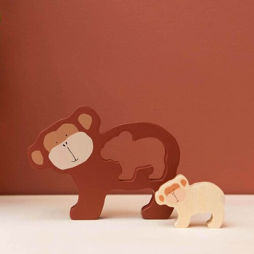 Trixie drvena slagalica mr. monkey Slike
