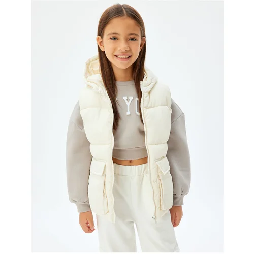 Koton Basic Puffer Vest Hooded