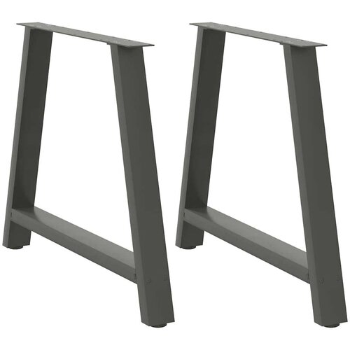  Noge za jedilno mizo v obliki črke A, 2 kosa, antracitne, 100 x (72-73) cm, jeklo, (22123720) Cene