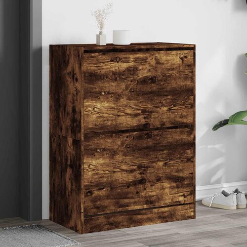 Ormarić za cipele s 2 ladice boja hrasta 80x42x108 cm Cene