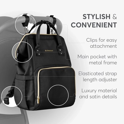  Torba za mame Siena premium Black/Gold KKB22110 Slike