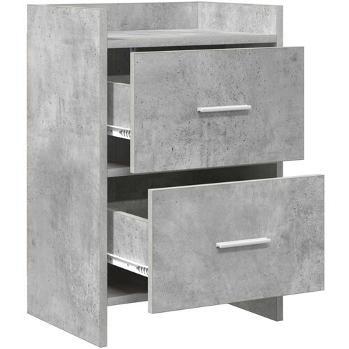 VidaXL Noćni ormarići 2 pcs Betonska siva 40 x 30 x 60 cm Slike