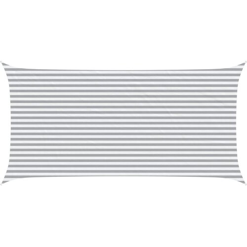 vidaXL Jedro za sunce Svijetlo siva i bijela. 6 x 3 m - Svijetlosiva i bijela 3 x 6 m Cene