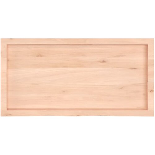  Zidna polica 100x50x(2-4) cm neobrađena masivna hrastovina Slike
