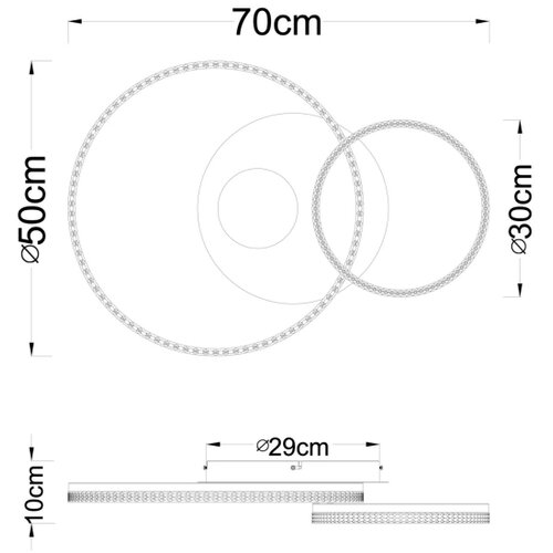 Globo STROPNA LED-SVETILKA Sanford 3000 K 230 V Slike
