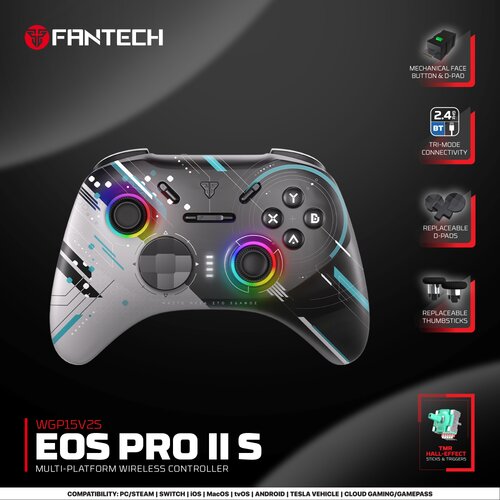 Fantech Joypad wireless WGP15V2S EOS PRO II S Geminus multiplatform RGB crni Cene