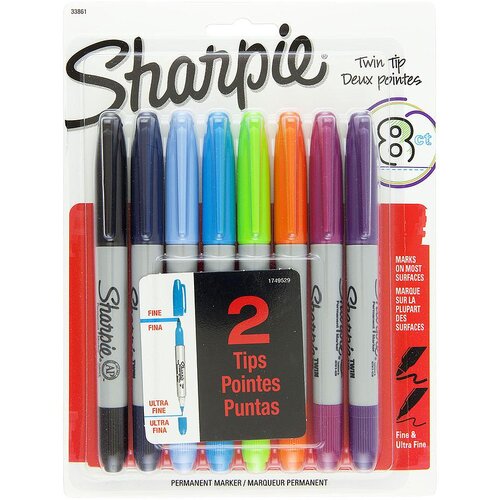 Sharpie Set markera Twin tip 8/1 Blister Slike