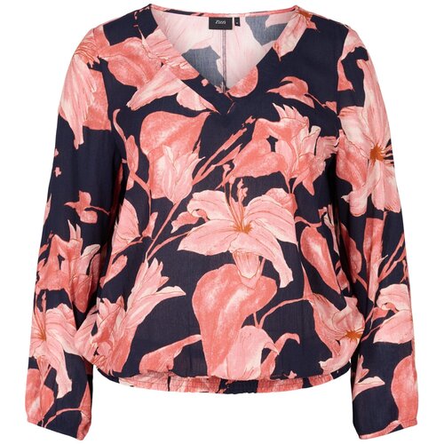 Zizzi Bluza &amp;#039;VWISMA&amp;#039; oranžna / črna Slike