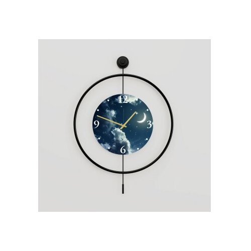 WALLXPERT dekorativni metalni zidni sat mclock 00118 crna boja Slike