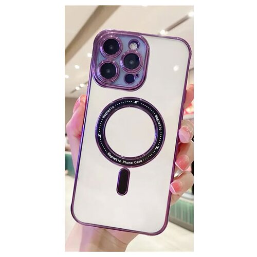  futrola gold magsafe za iphone 13 pro max (6.7) tamno ljubicasta Slike