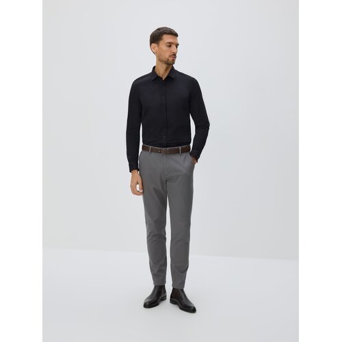Reserved Slim fit hlače od pamuka - tamnosivo Cijene