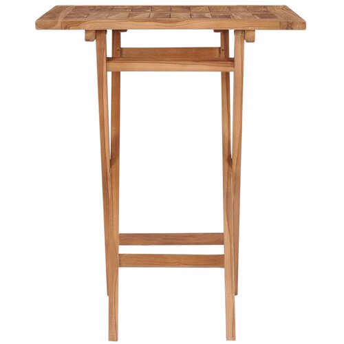  Sklopivi vrtni stol 60 x 60 x 75 cm od masivne tikovine Slike