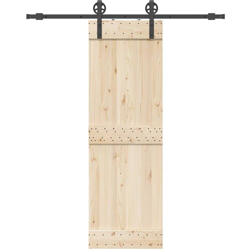 vidaXL Komplet opreme za drsna vrata 183 cm jeklo črne barve Cene
