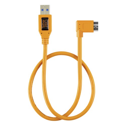 Tethertools USB kabel USB-A vtič\, USB-mikro-B 3.0 vtič 0.50 m oranžna 90&deg; kotni desno TET-CU61RT02-ORG, (20415754) Cene