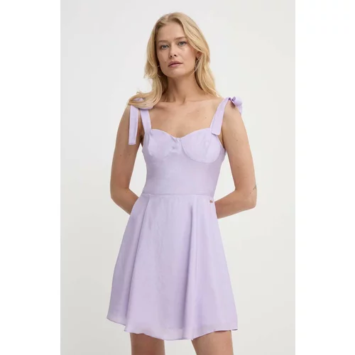 Armani_Exchange Obleka vijolična barva