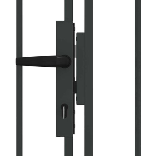 VidaXL Ograda vrata Ostalo Siva 400 x 125 cm Čelik Slike