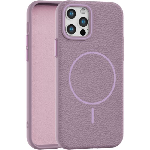  leather grip magsafe maska za iphone 12/12 pro - ljubičasta Cene
