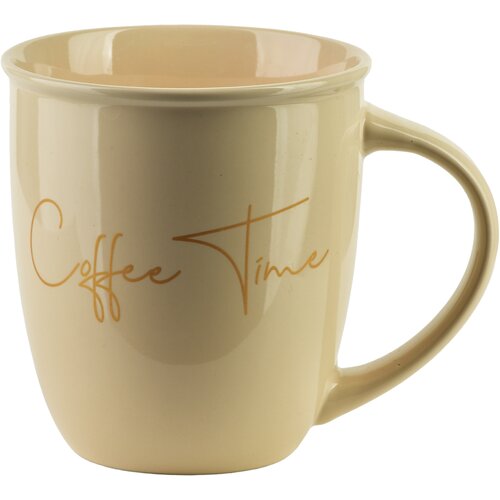 Mondex Skodelica porcelan Hendia Coffee Time 330ml 9x13x10cm bež 1 kos, (5000179558) Slike