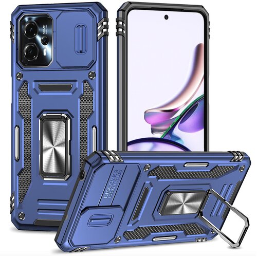 INORCO Za Motorola Moto G13 4G Armor Series PC + TPU, odporno na udarce, telefonsko ohišje Ring Kickstand Cover z drsnim pokrovom kamere, (22033585) Cene
