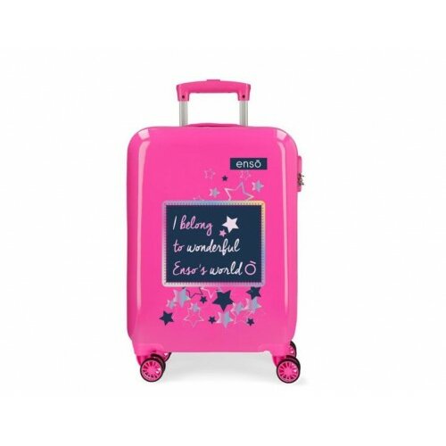 Enso kofer 55 cm ABS make a wish pink Slike