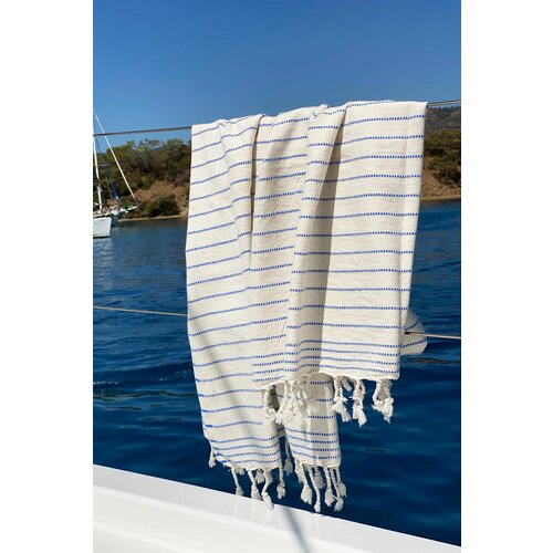  capri - plavi krem fouta (peškir za plažu) Cene